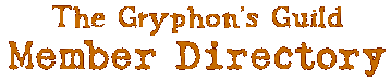 The Gryphon's Guild Member Directory